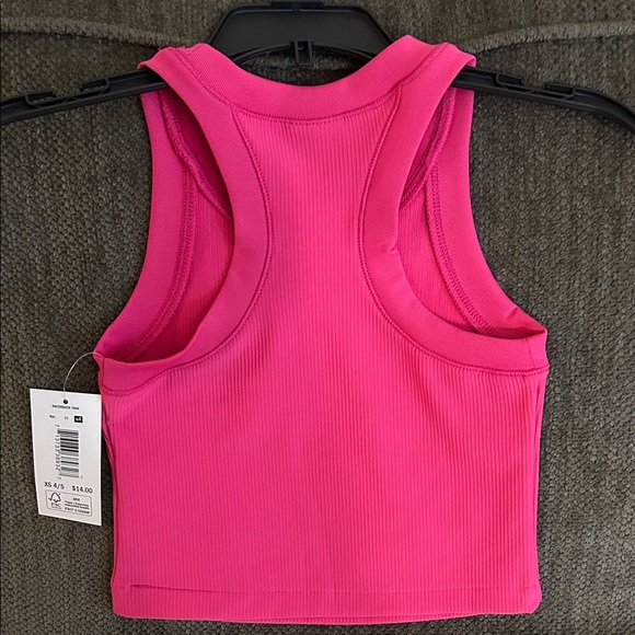 Vively Girls Pink Ribbed Raceback Top - Picture 2 of 2